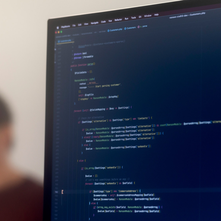 The craft screen code development