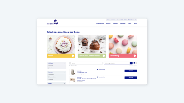 The craft ranson webshop screen