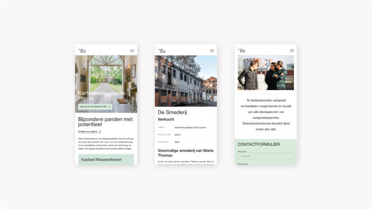 The craft te herbestemmen mobile screens